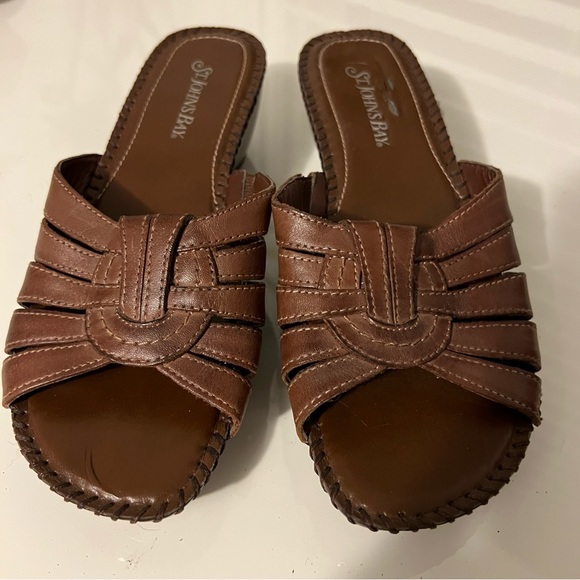 St. John's Bay Shoes St Johns Bay Leather Sandal Poshmark
